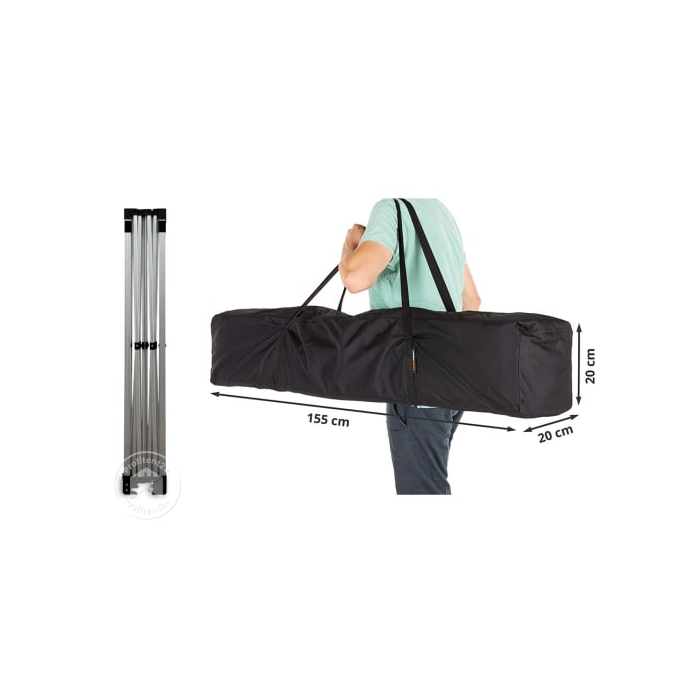 Easy up tent 3×3 meter - zwart