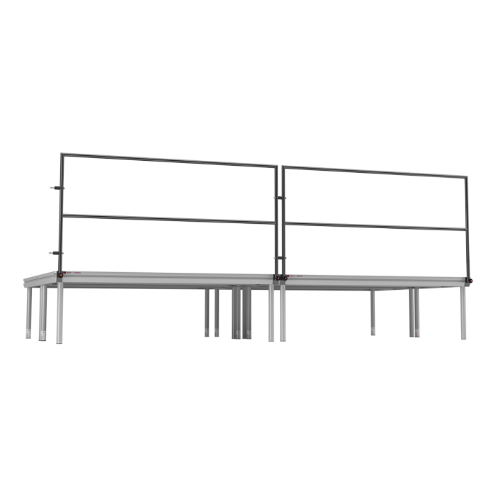 Leuning voor podiumdeel 200x101cm (BxH)