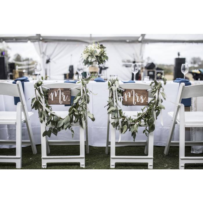 Wedding chair wit - stapelbaar