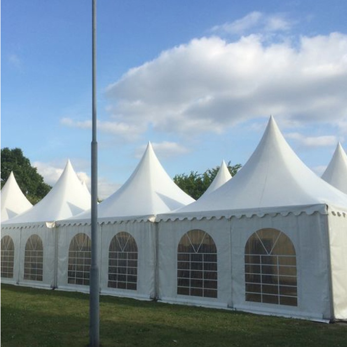 Pagodetent 3 x 3 meter - wit