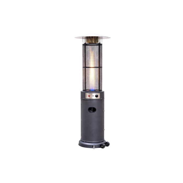 Terrasheater Flame Heater Round mat zwart