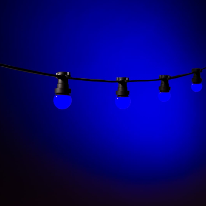 Prikkabel Blauw - 20 meter - 40 lampjes - koppelbaar