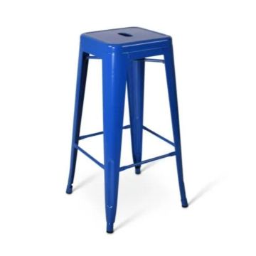 Barkruk Hamburg blauw