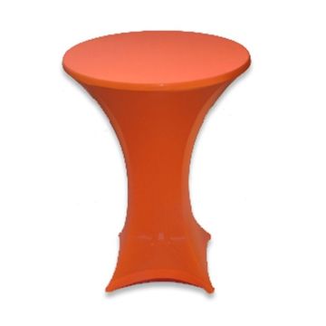 Statafel met rok oranje