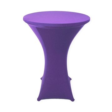 Statafel met rok paars