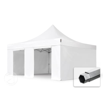 Zijwandenpakket easy up tent 5×5 meter - wit