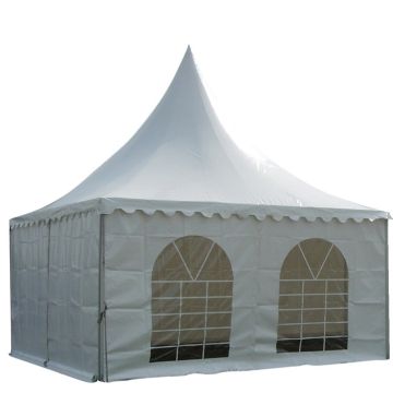 Pagodetent 3 x 3 meter - wit