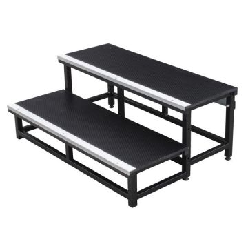 Podiumtrap zwart 40-60cm