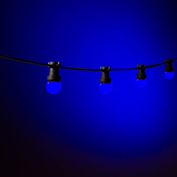 Prikkabel Blauw - 20 meter - 40 lampjes - koppelbaar