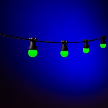 Prikkabel Groen - 10 meter - 20 lampjes - koppelbaar