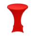 Statafel met rok rood afbeelding